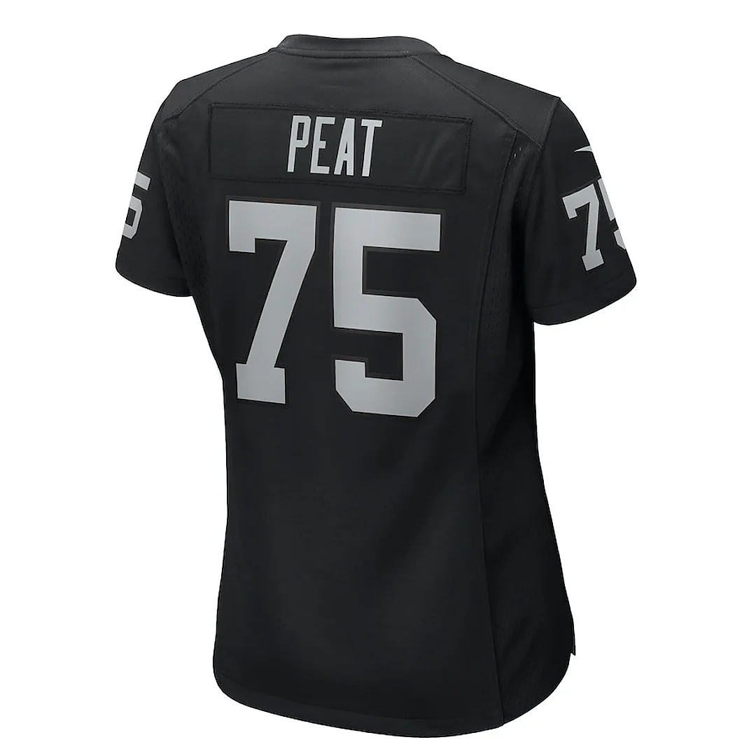 Zennovawear Andrus Peat 75 Las Vegas Raiders Women's Team Game Jersey - Black