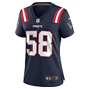 Zennovawear Anfernee Jennings 58 New England Patriots Women Team Game Jersey - Navy