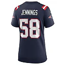 Zennovawear Anfernee Jennings 58 New England Patriots Women Team Game Jersey - Navy