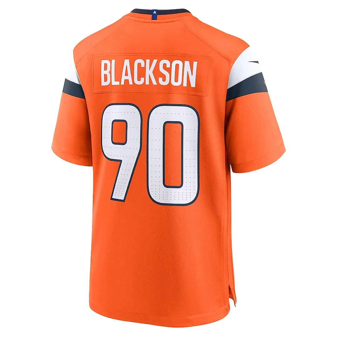 Zennovawear Angelo Blackson 90 Denver Broncos Game Men Jersey - Orange