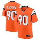 Zennovawear Angelo Blackson 90 Denver Broncos Game Men Jersey - Orange