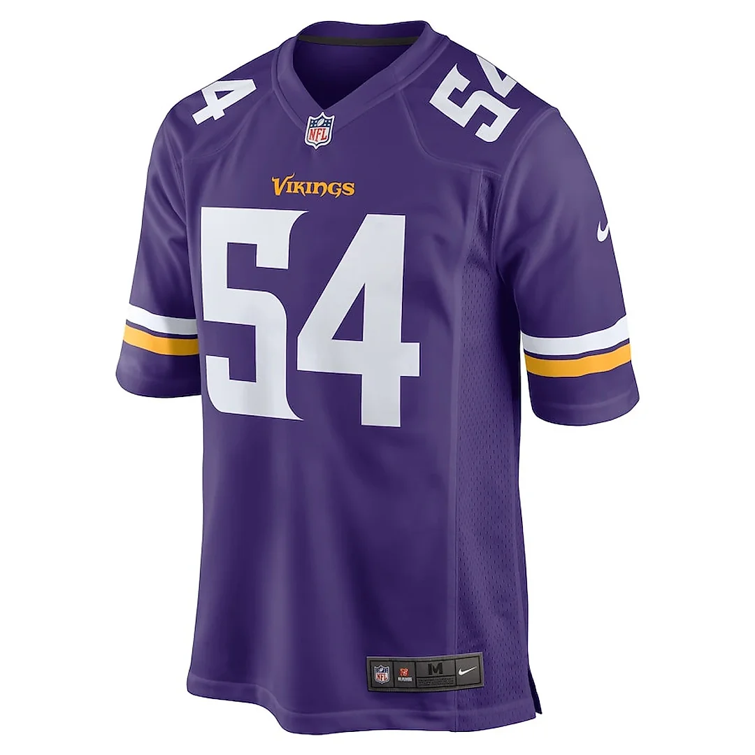 Zennovawear Anthony Barr 54 Minnesota Vikings Game Men Jersey - Purple