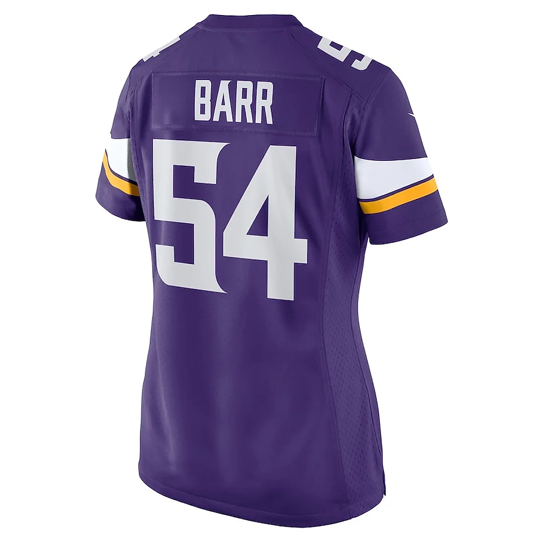 Zennovawear Anthony Barr 54 Minnesota Vikings Game Women Jersey - Purple