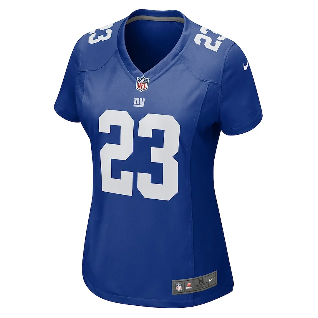 Zennovawear Anthony Johnson Jr. 23 New York Giants Women's Game Jersey - Royal