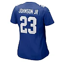 Zennovawear Anthony Johnson Jr. 23 New York Giants Women's Game Jersey - Royal