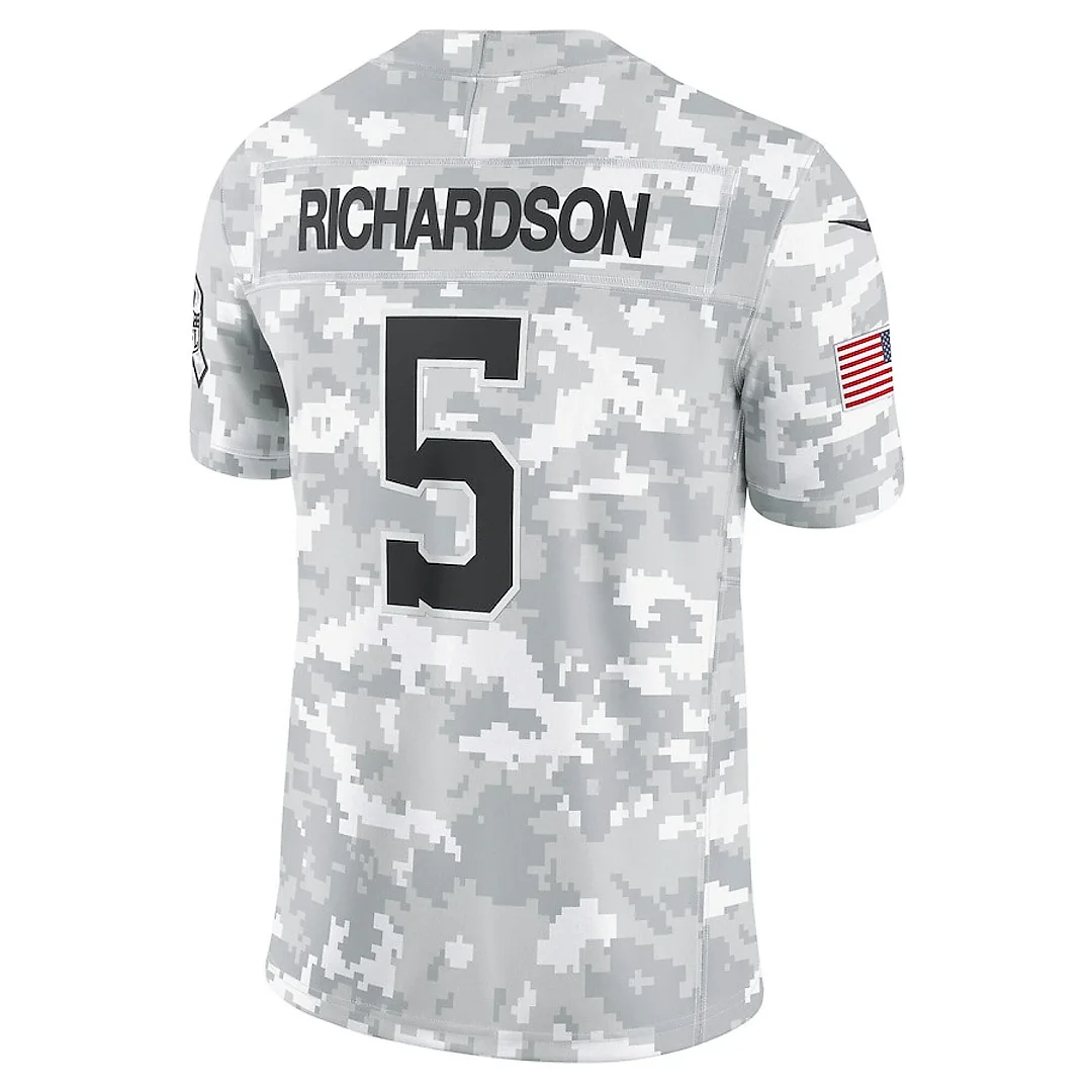 Zennovawear Anthony Richardson 5 Indianapolis Colts 2024 Salute to Service Limited Men Jersey - Arctic Camo