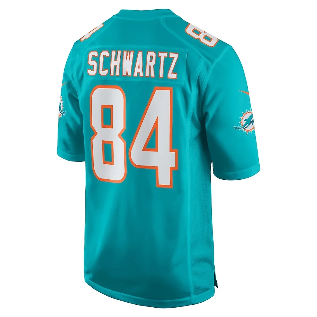 Zennovawear Anthony Schwartz 84 Miami Dolphins Game Men Jersey - Aqua