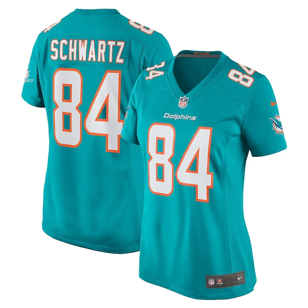 Zennovawear Anthony Schwartz 84 Miami Dolphins Game Women Jersey - Aqua