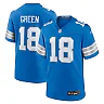 Zennovawear Antoine Green 18 Detroit Lions Team Game Men Jersey - Blue