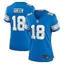 Zennovawear Antoine Green 18 Detroit Lions Women's Team Game Jersey - Blue