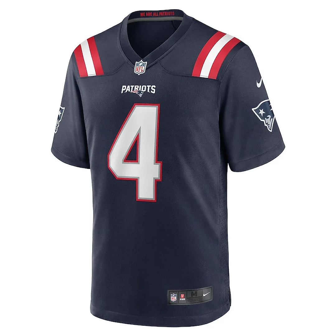 Zennovawear Antonio Gibson 4 New England Patriots Game Men Jersey - Navy