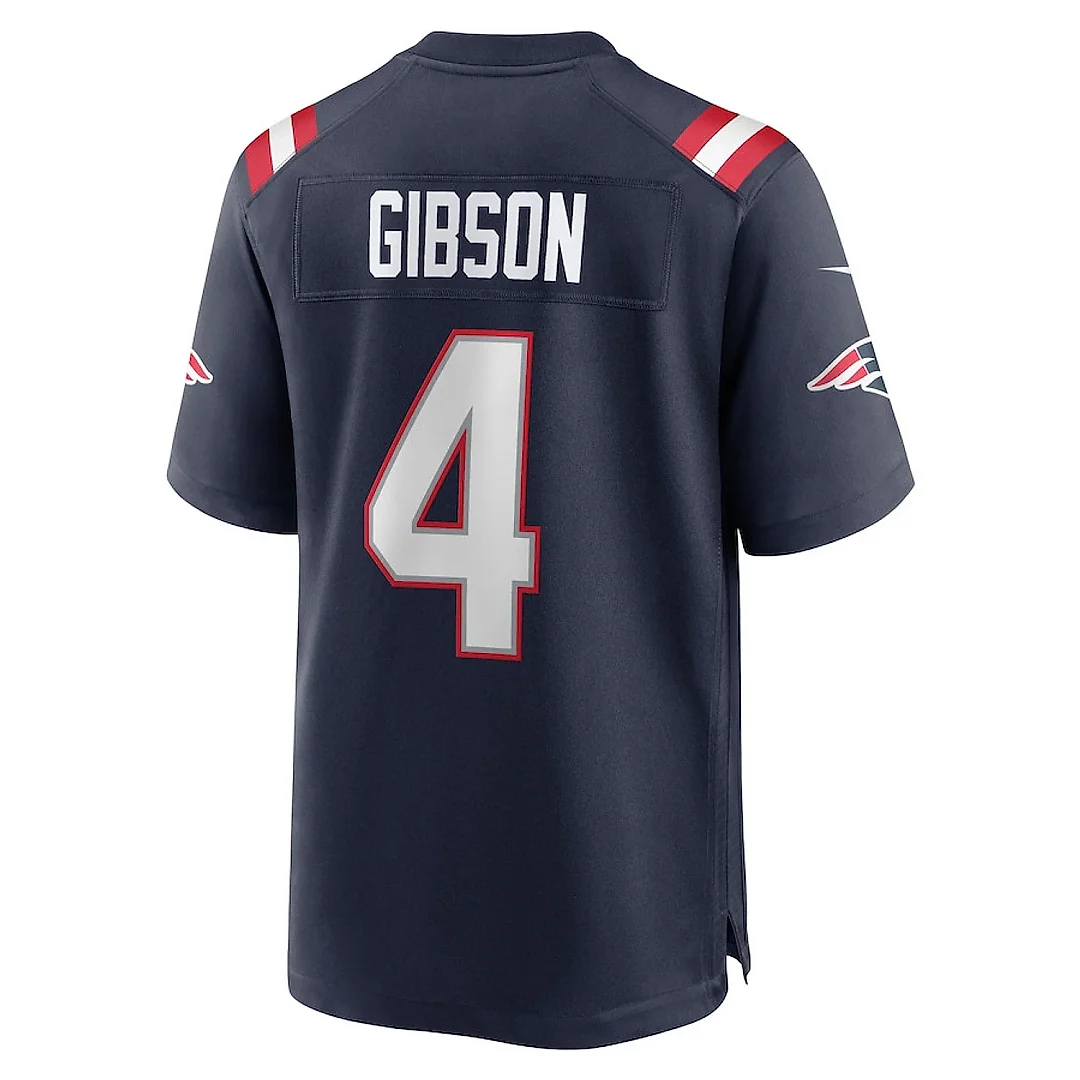 Zennovawear Antonio Gibson 4 New England Patriots Game Men Jersey - Navy