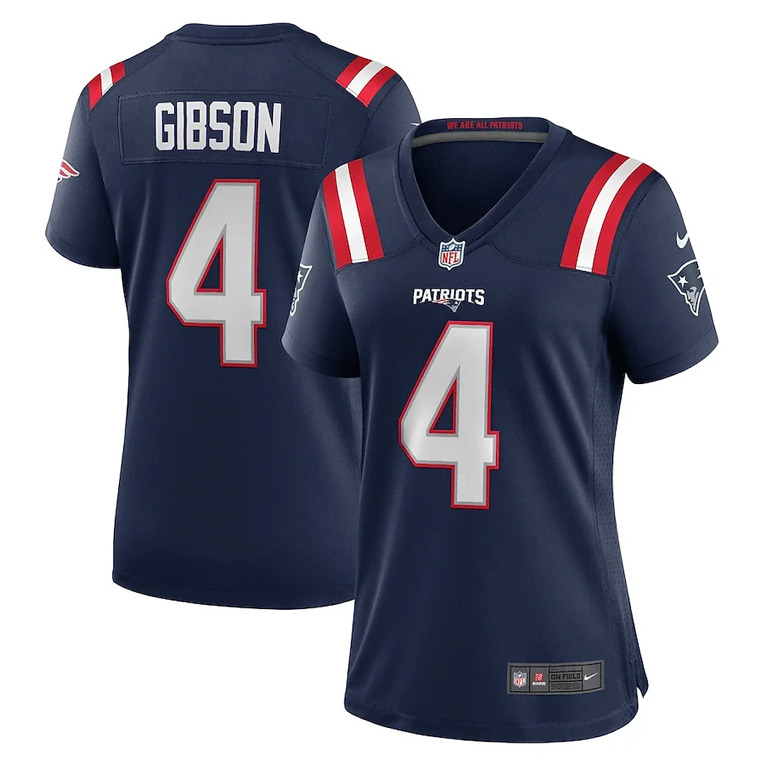 Zennovawear Antonio Gibson 4 New England Patriots Women's Game Jersey - Navy