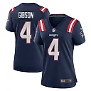 Zennovawear Antonio Gibson 4 New England Patriots Women's Game Jersey - Navy
