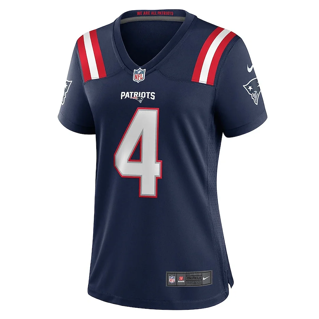 Zennovawear Antonio Gibson 4 New England Patriots Women's Game Jersey - Navy