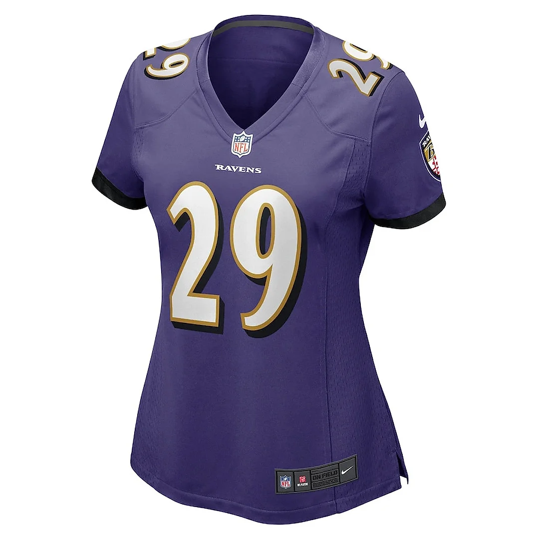 Zennovawear Ar'Darius 29 Washington Baltimore Ravens Women Game Jersey - Purple