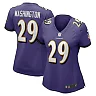 Zennovawear Ar'Darius 29 Washington Baltimore Ravens Women Game Jersey - Purple