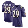 Zennovawear Ar'Darius Washington 29 Baltimore Ravens Men Game Jersey - Purple