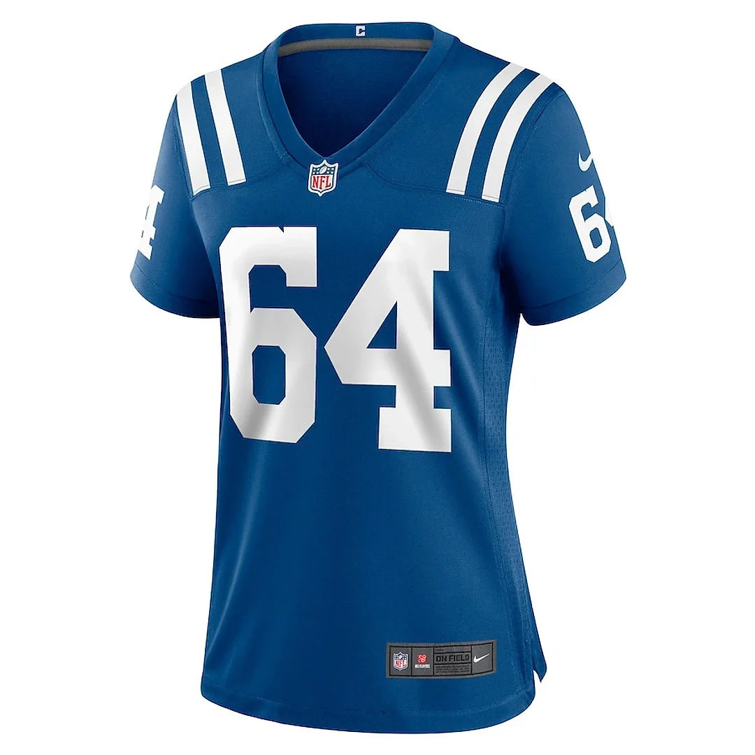 Zennovawear Arlington Hambright 64 Indianapolis Colts Women's Game Jersey - Royal