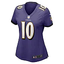 Zennovawear Arthur Maulet 10 Baltimore Ravens Women's Game Jersey - Purple