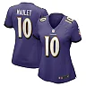 Zennovawear Arthur Maulet 10 Baltimore Ravens Women's Game Jersey - Purple