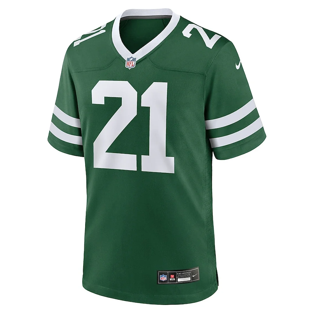Zennovawear Ashtyn Davis 21 New York Jets Team Game Men Jersey - Legacy Green
