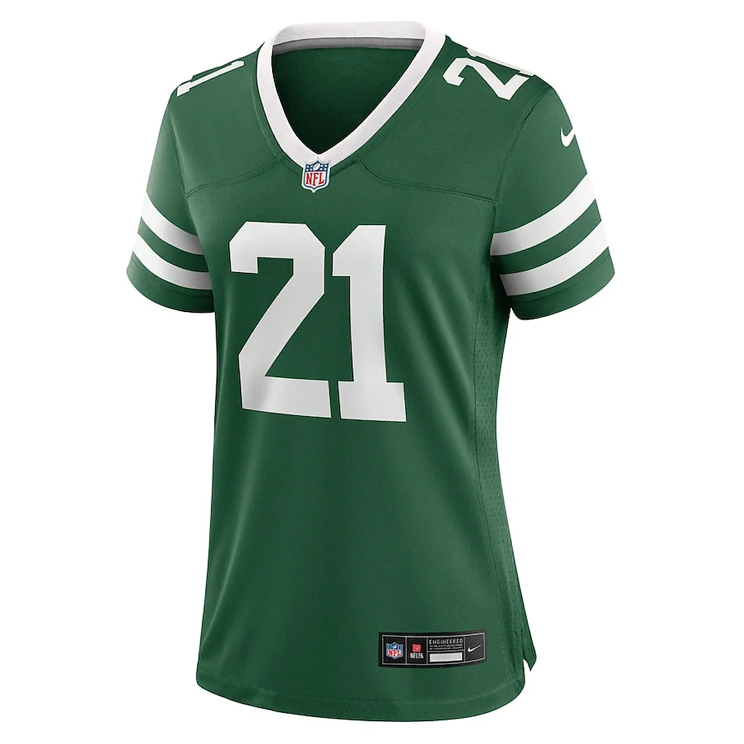 Zennovawear Ashtyn Davis 21 New York Jets Women's Team Game Jersey - Legacy Green