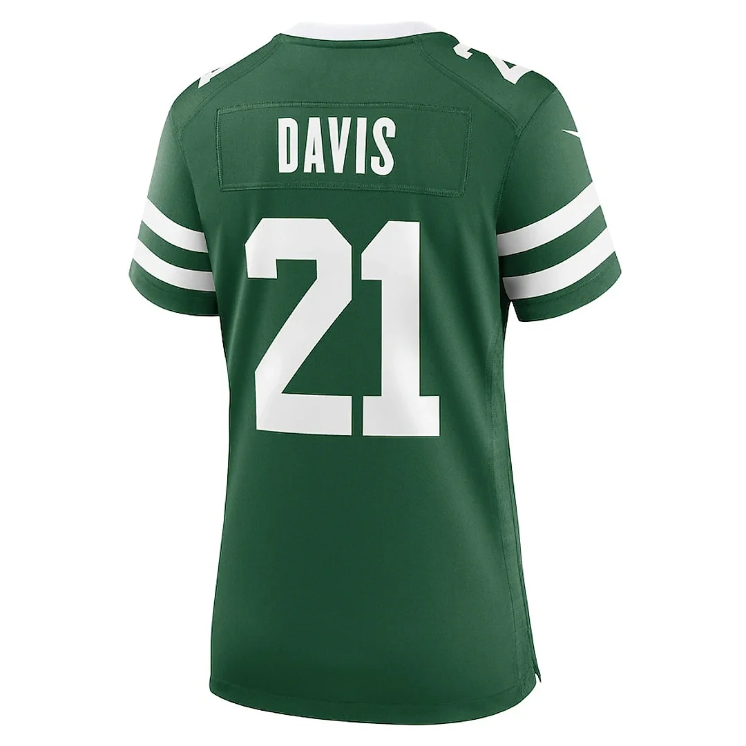Zennovawear Ashtyn Davis 21 New York Jets Women's Team Game Jersey - Legacy Green