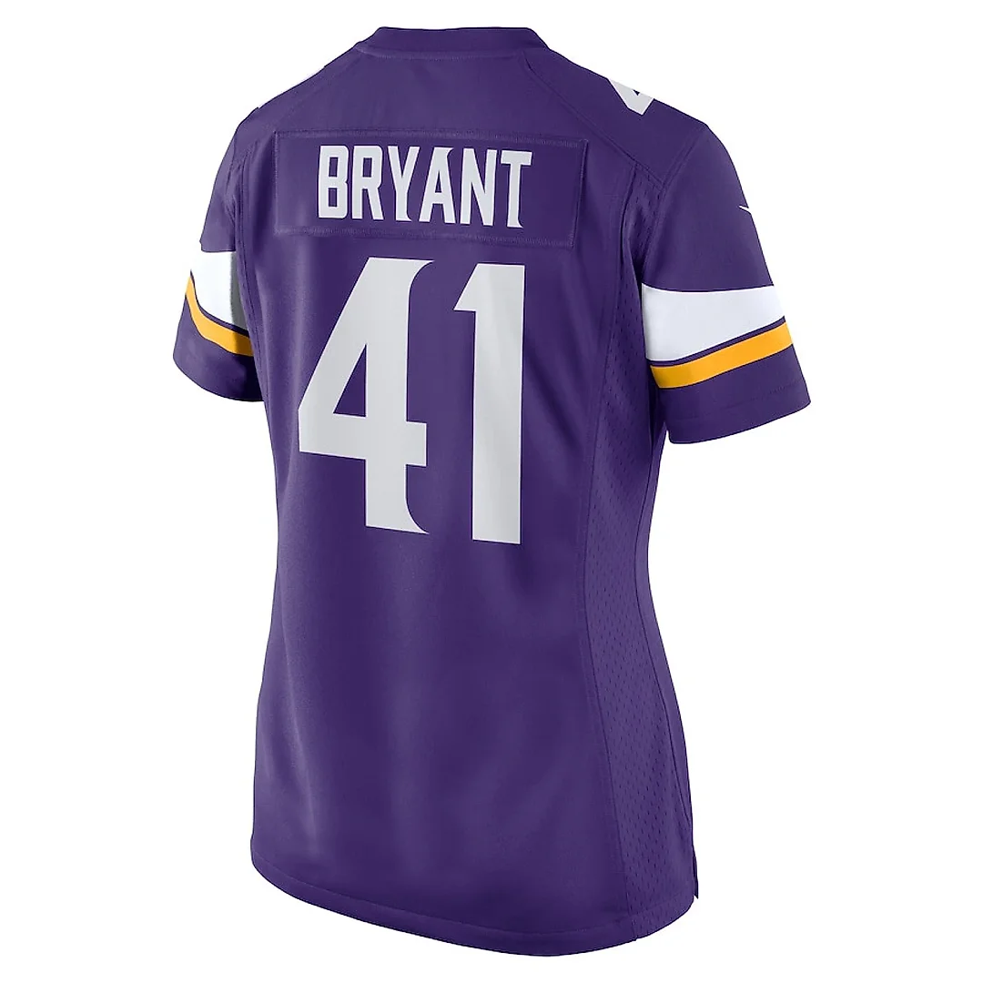 Zennovawear Austin Bryant 41 Minnesota Vikings Women Game Jersey - Purple