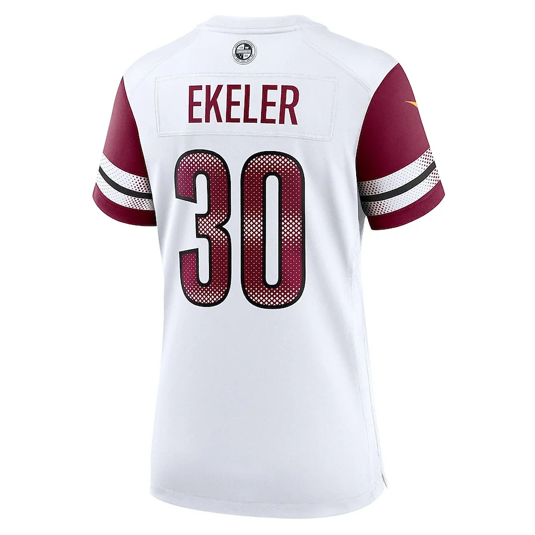Zennovawear Austin Ekeler 30 Washington Commanders Women's Game Jersey - White