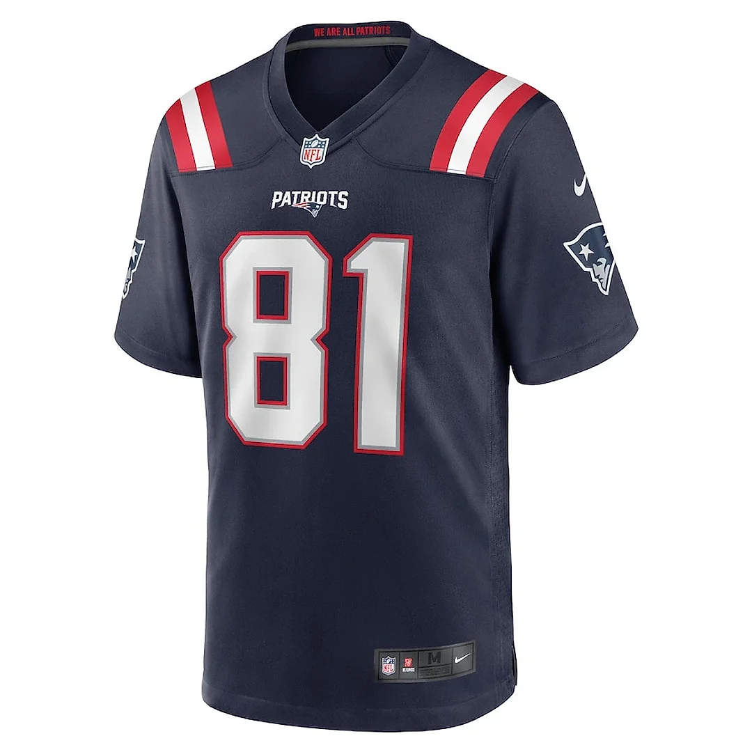 Zennovawear Austin Hooper 81 New England Patriots Team Game Men Jersey - Navy