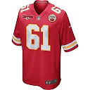 Zennovawear Austin Reiter 61 Kansas City Chiefs AFC Champions Patch Game Men Jersey - Red