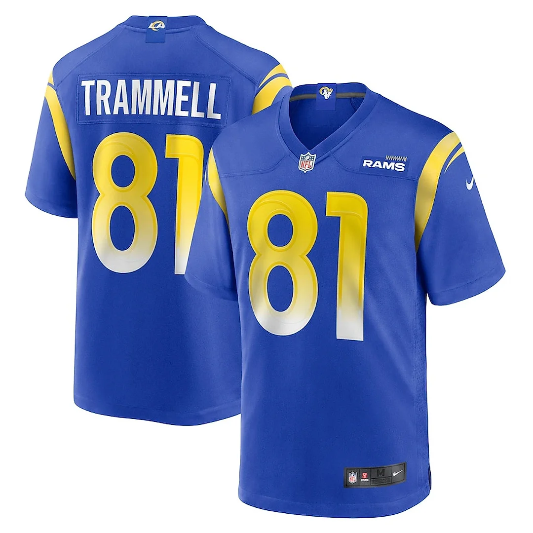 Zennovawear Austin Trammell 81 Los Angeles Rams Game Player Men Jersey - Royal