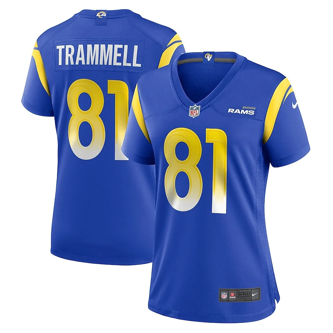 Zennovawear Austin Trammell 81 Los Angeles Rams Women's Game Jersey - Royal