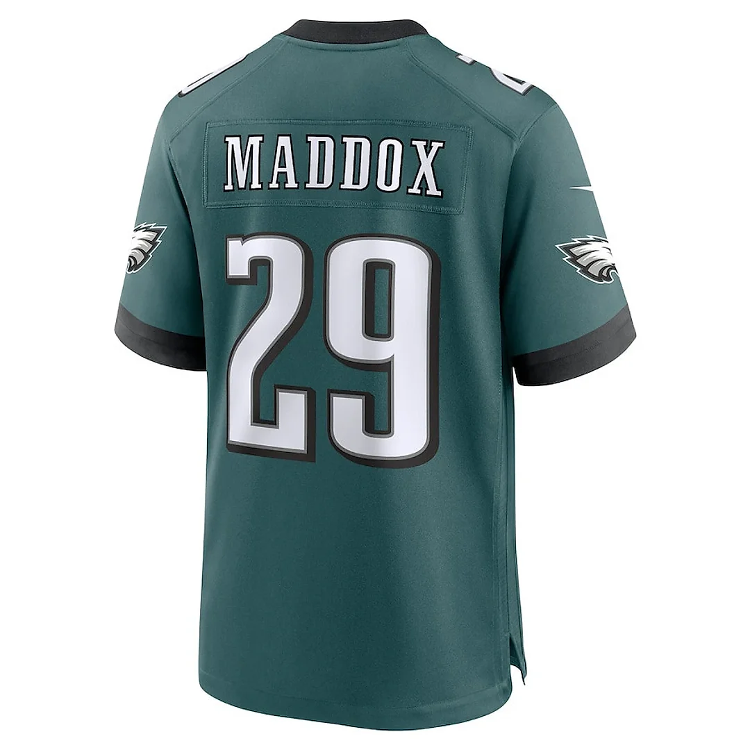 Zennovawear Avonte Maddox 29 Philadelphia Eagles Super Bowl LIX Jersey - Men's - Midnight Green