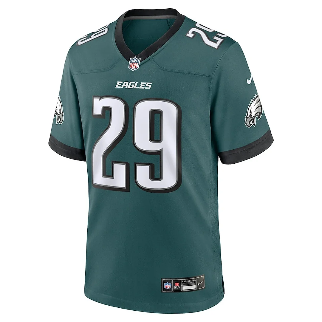 Zennovawear Avonte Maddox 29 Philadelphia Eagles Team Game Men Jersey - Midnight Green