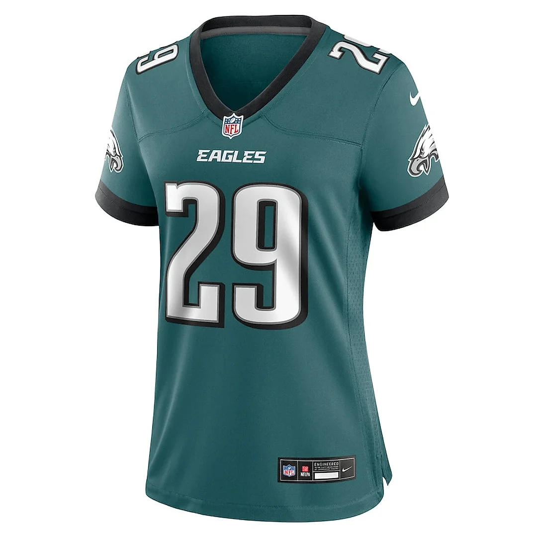 Zennovawear Avonte Maddox 29 Philadelphia Eagles Women's Team Game Jersey - Midnight Green