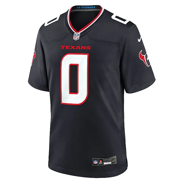 Zennovawear Azeez Al-Shaair 0 Houston Texans Team Game Men Jersey - Navy