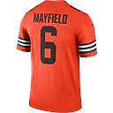 Zennovawear Baker Mayfield 6 Cleveland Browns Men Inverted Legend Jersey - Orange