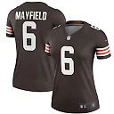 Zennovawear Baker Mayfield 6 Cleveland Browns Women Legend Jersey - Brown