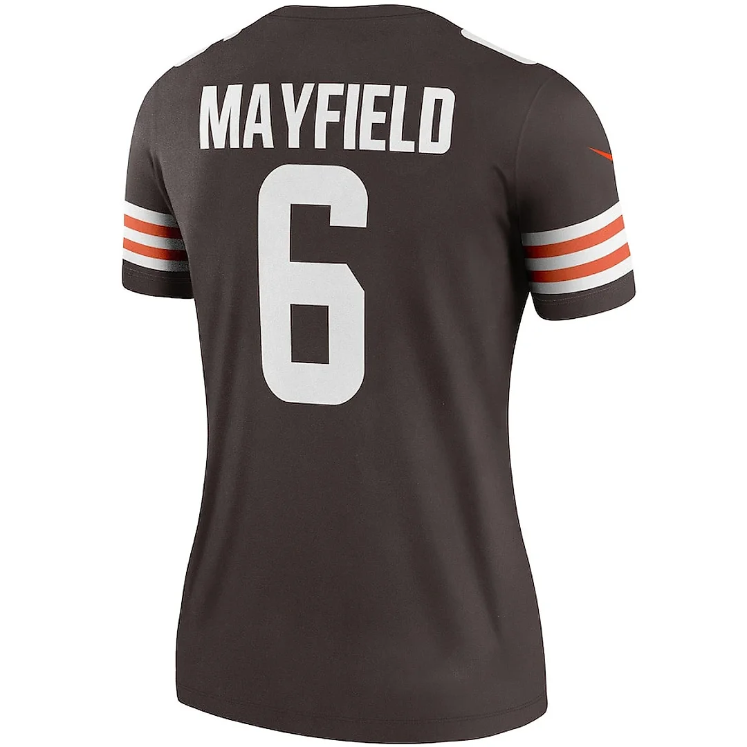 Zennovawear Baker Mayfield 6 Cleveland Browns Women Legend Jersey - Brown