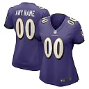 Zennovawear Baltimore Ravens Women Custom Game Jersey - Purple