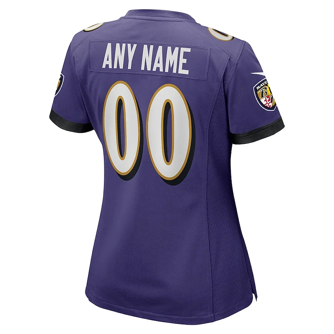 Zennovawear Baltimore Ravens Women Custom Game Jersey - Purple