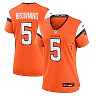 Zennovawear Baron Browning 5 Denver Broncos Women Team Game Jersey - Orange