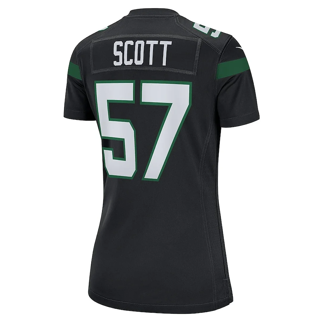 Zennovawear Bart Scott 57 New York Jets Women Retired Jersey - Black