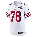 Zennovawear Ben Bartch 78 San Francisco 49ers NFC Champions Patch Game Men Jersey - White