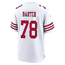 Zennovawear Ben Bartch 78 San Francisco 49ers NFC Champions Patch Game Men Jersey - White
