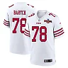 Zennovawear Ben Bartch 78 San Francisco 49ers NFC Champions Patch Game Men Jersey - White