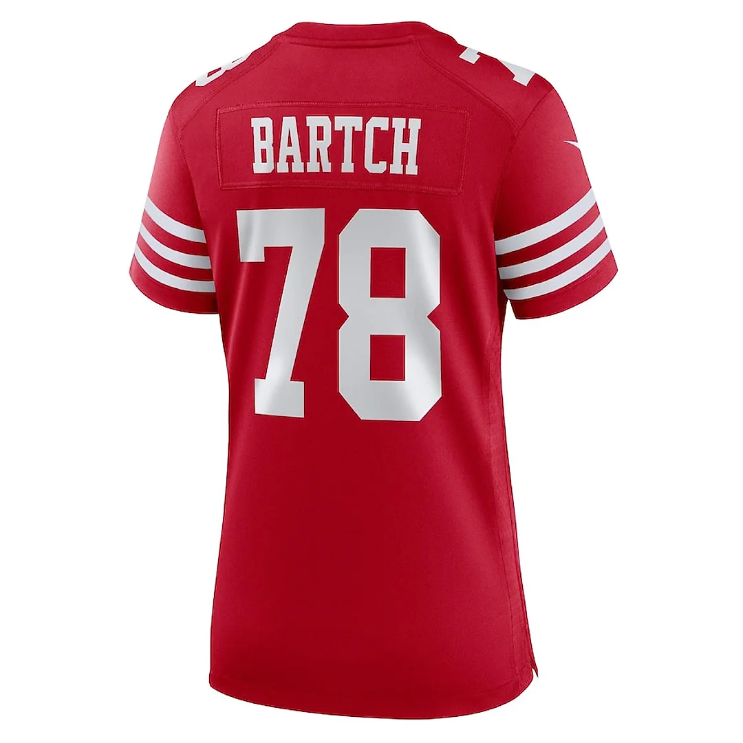 Zennovawear Ben Bartch 78 San Francisco 49ers Women's Game Jersey - Scarlet