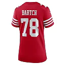 Zennovawear Ben Bartch 78 San Francisco 49ers Women's Game Jersey - Scarlet